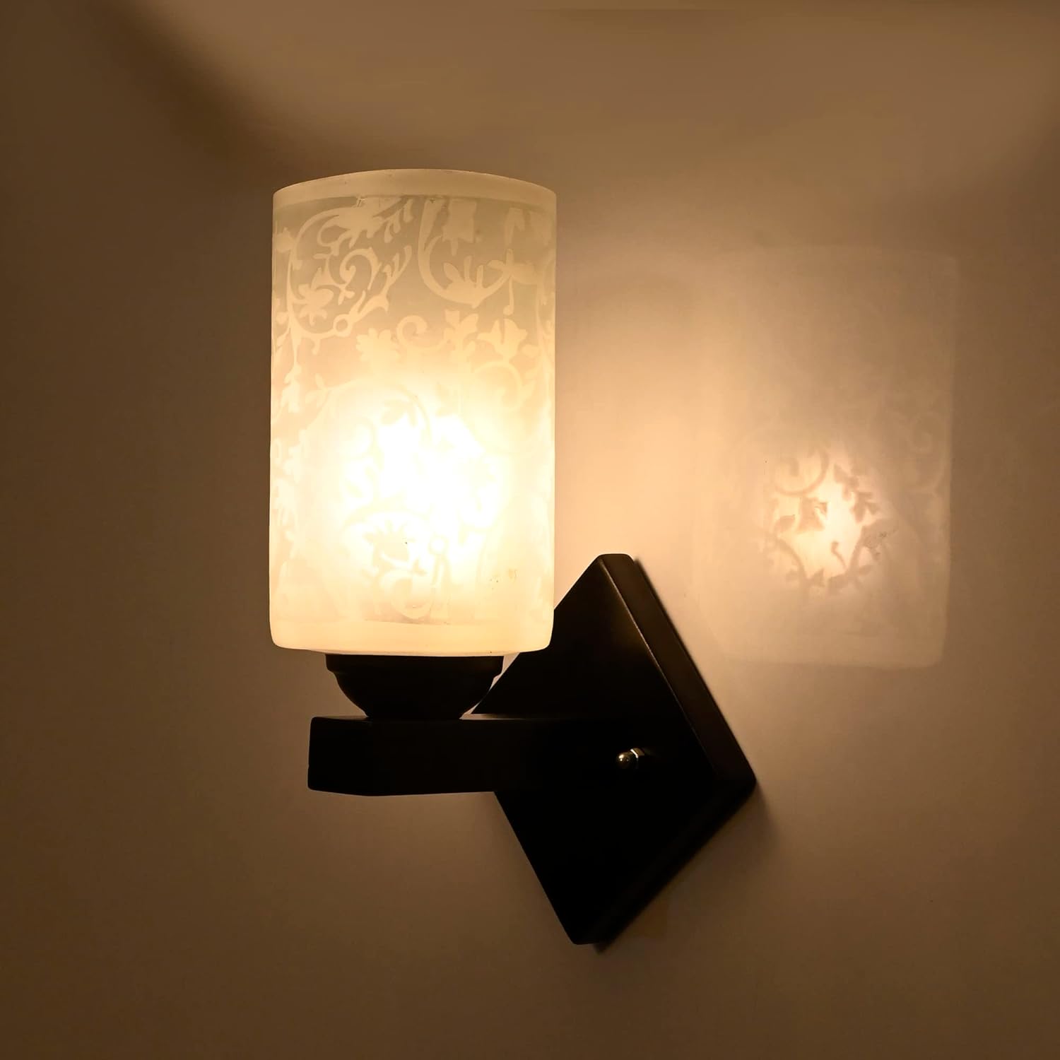 Mahganya Industries Designer Home Decorative Modern Wall lamp for Living Room, Bedside, Bedroom, Decorative Light for Indoor Application Without Bulb Wall Lamp9291 (White)