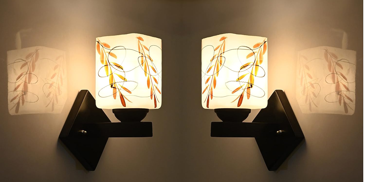 Mahganya Industries Designer Home Decorative Modern Wall lamp for Living Room, Bedside, Bedroom, Decorative Light for Indoor Application Without Bulb 001PACK of 2