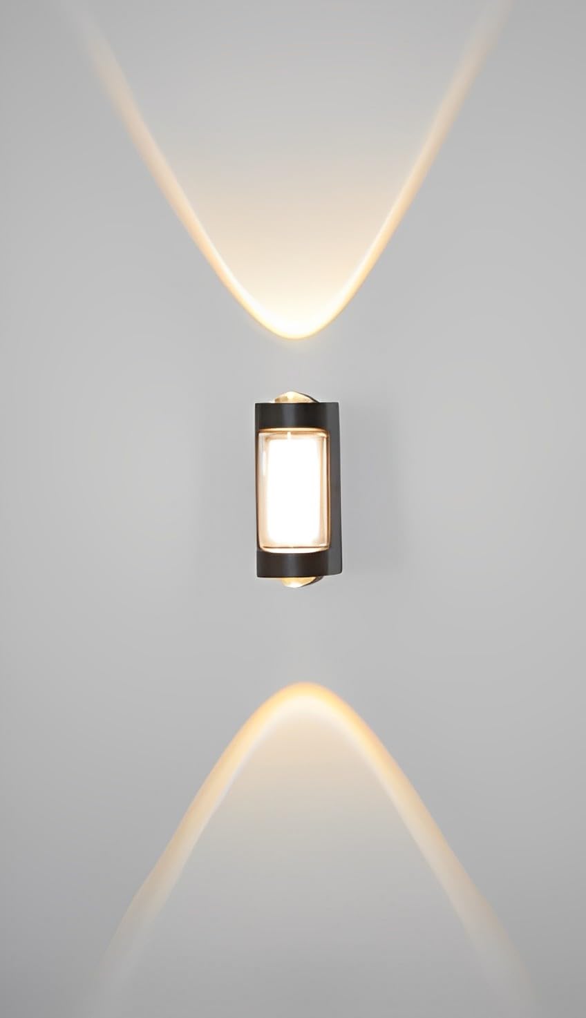 FILLISKA Led Indoor/Outdoor Up Down Wall Light Warm White, Ip-65 Waterproof & Shockproof Body. Fk519 (Up & Down + Front)(Metal)