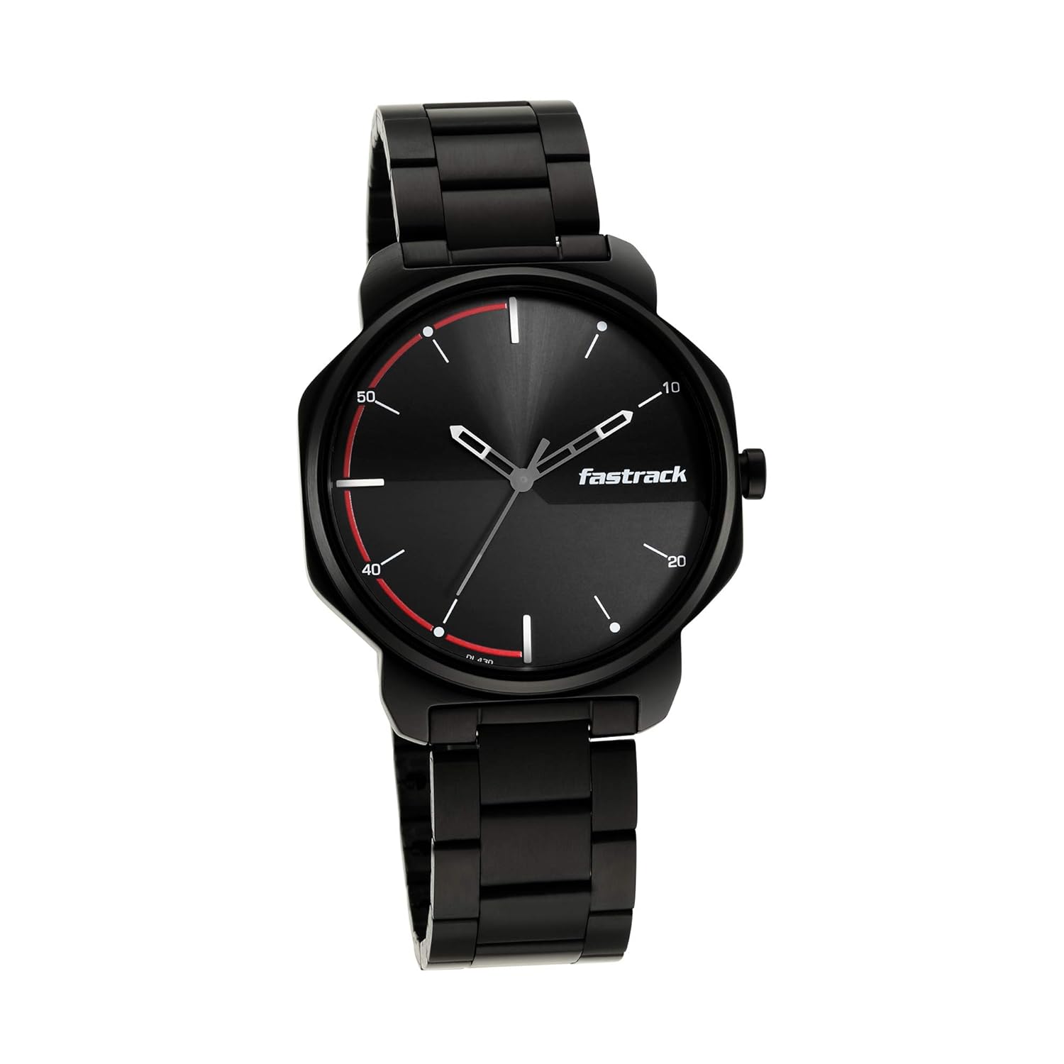 Fastrack Stunners Quartz Analog Black Dial Black Metal Strap Watch for Guys – NT3254NM01