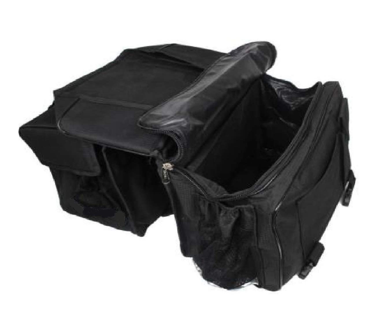 Gate 7 Water Proof Double-Side Black Fabric Luggage Touring Saddlebag with Warranty – Plastic , Polyester , Polycarbonate and Nylon