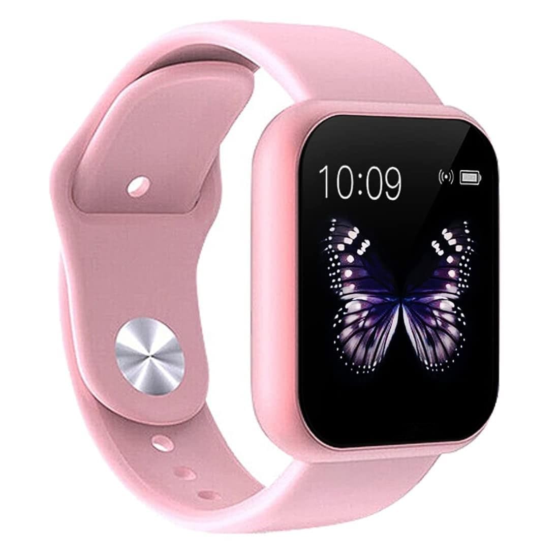 MARVIK Smart Watch for Kids, Men, Boys, Girls, and Women, D20 Plus 2025, Latest for Android and iOS Phones, IP68 Waterproof with Daily Activity Tracker, Heart Rate Sensor, Sleep Monitor Watch – Pink