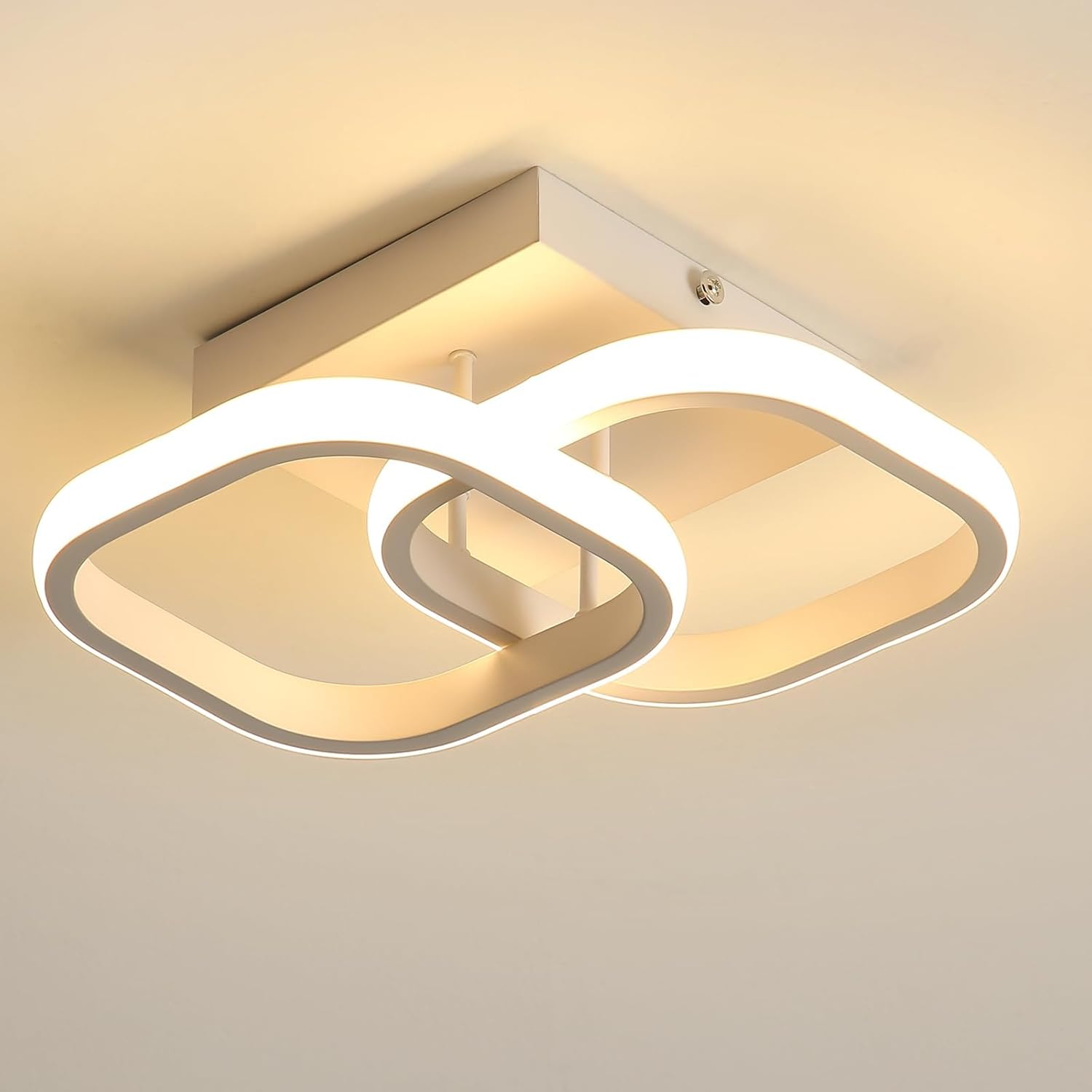 PANCA Ceiling Light for Hall, Minimalist LED Light for Room, Surface Lights, Fancy Lights for Living Room, Chandelier Light, Roof Lights, False Ceiling Light (22W Square LED)