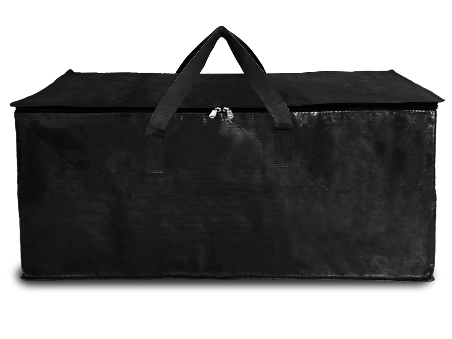 Shalimar Large Capacity Foldable Under Bed Storage Bags/Duffle Bags for Travel/Moving Bags/Wardrobe Organizer Bags | Comfortable Handles | Water Resistant | 24.5Lx12Wx14H Inches | Pack of 1 – Black