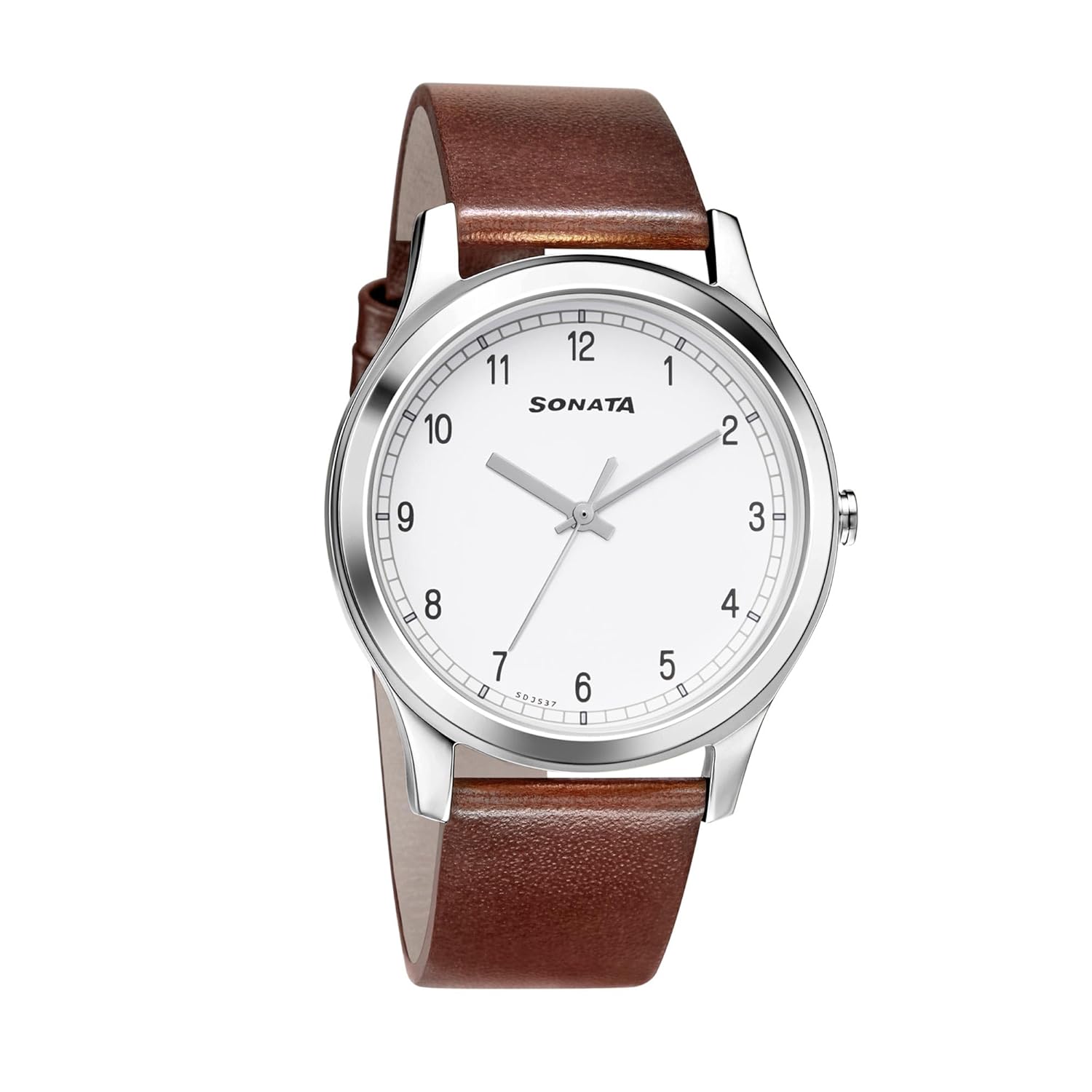 Sonata Analog White Dial Men’s Watch-7135SL03