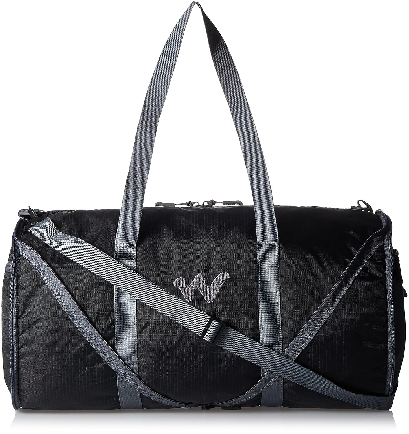 Wildcraft Nylon 18 Inch Black Travel Duffle (Frisbee 2_Black)
