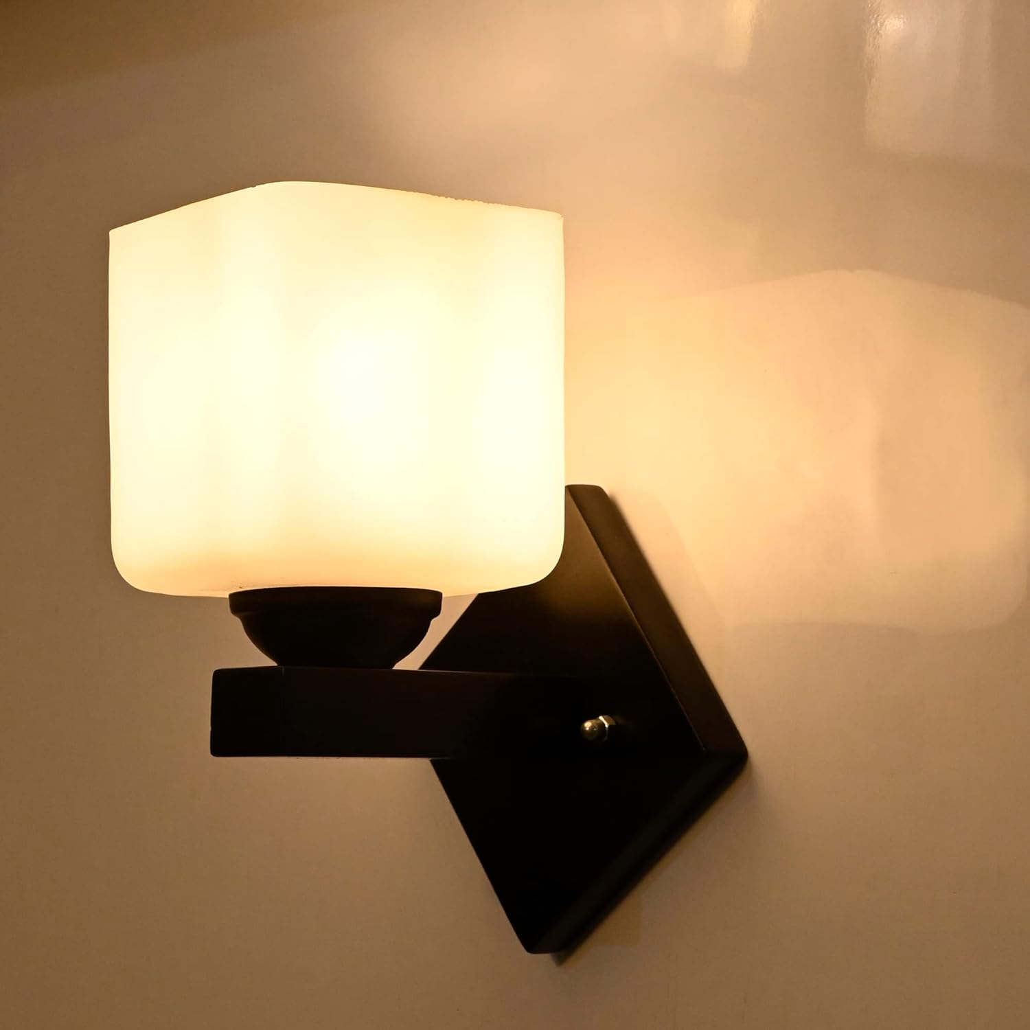 Mahganya Industries Designer Home Decorative Wall lamp for Living Room, Decorative Light for Indoor Application Without Bulb Wall Light (White) Wall lamp21-Corded Electric