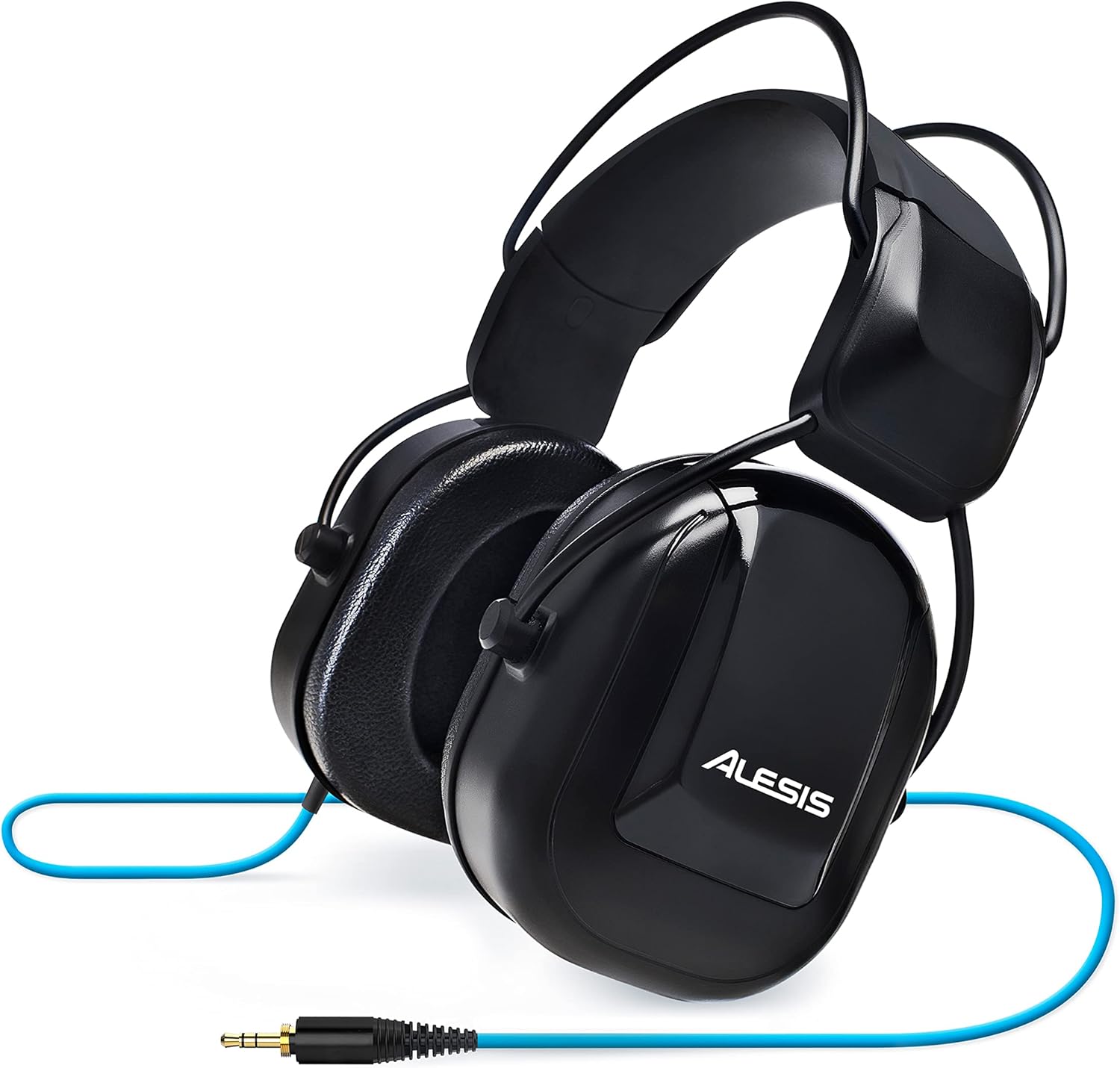 Alesis DRP100 – Audio-Isolation Electronic Drums Headphones for Monitoring, Practice or Stage Use with 1/4″ Adapter and Protective Bag