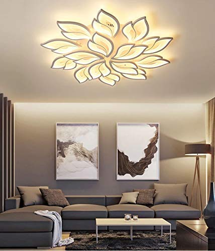 CITRA Metal 15 Light Arc Flower Ceiling Led Chandelier Lamp – Warm White