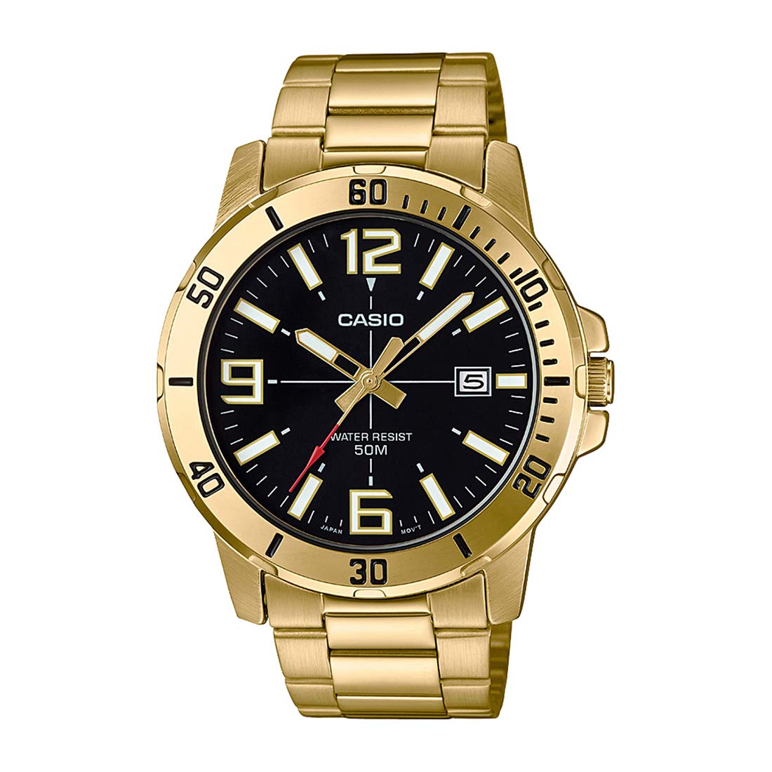 Casio Enticer Analog Black Dial Men’s Watch – MTP-VD01G-1BVUDF (A1367)