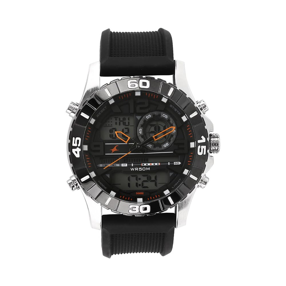 Fastrack Autumn-Winter 19 Analog-Digital Orange Dial Men’s Watch NM38035SP03/NN38035SP03
