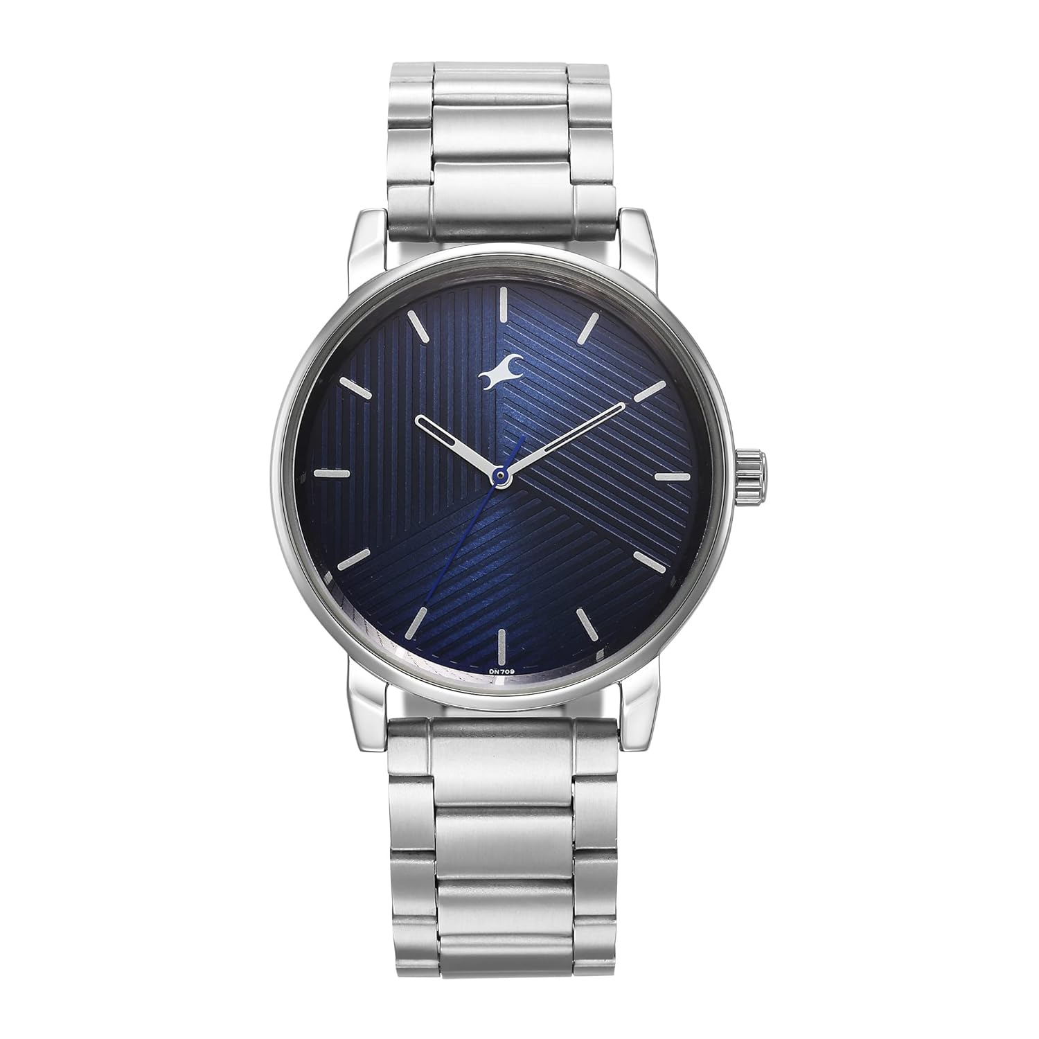 Fastrack Stunners Quartz Analog Blue Dial Silver Metal Strap Watch for Guys – 3278SM03
