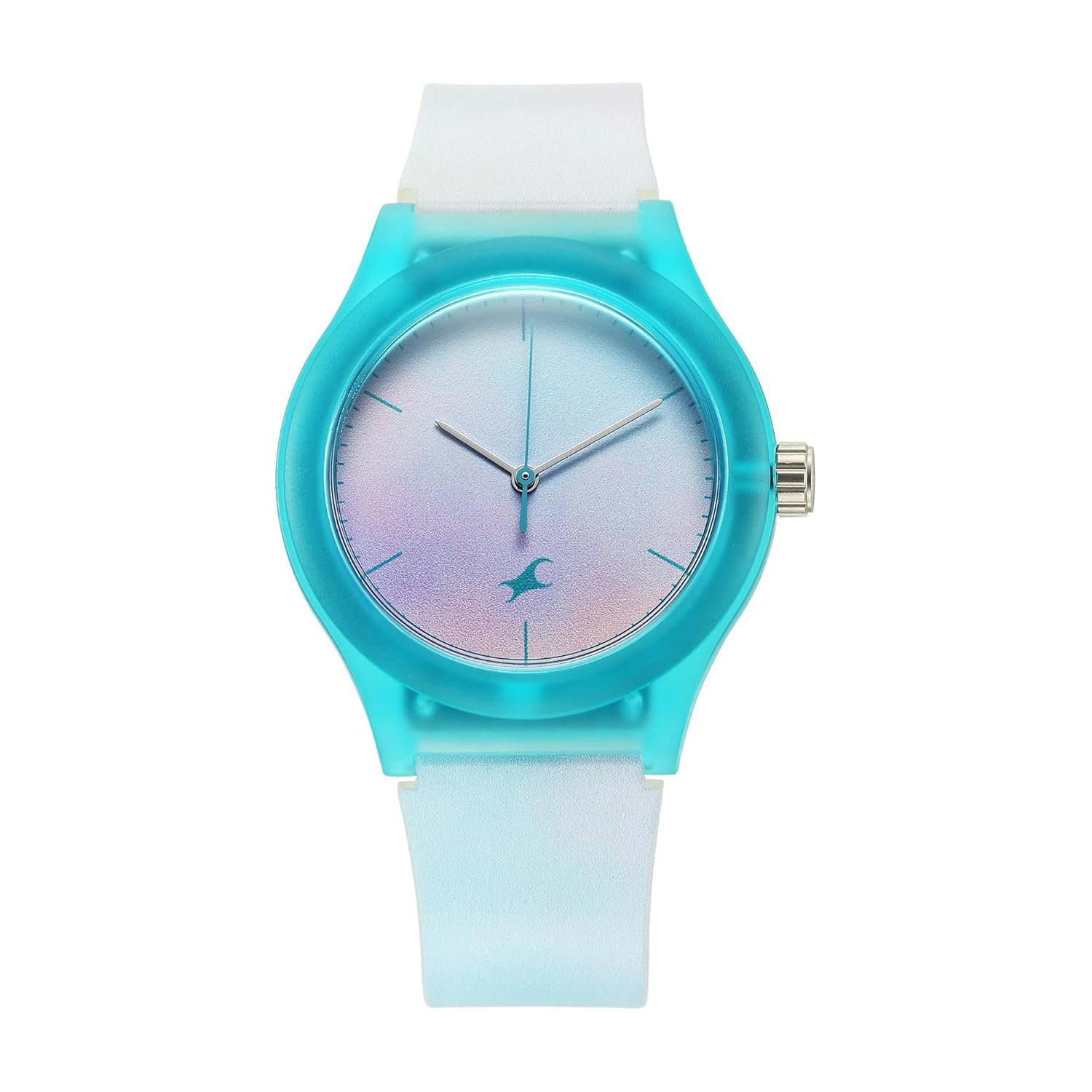 Fastrack Tees Urbanique Quartz Analog Multicoloured Dial Silicon Strap Watch for Girls-38037PP19W/NT38037PP19W