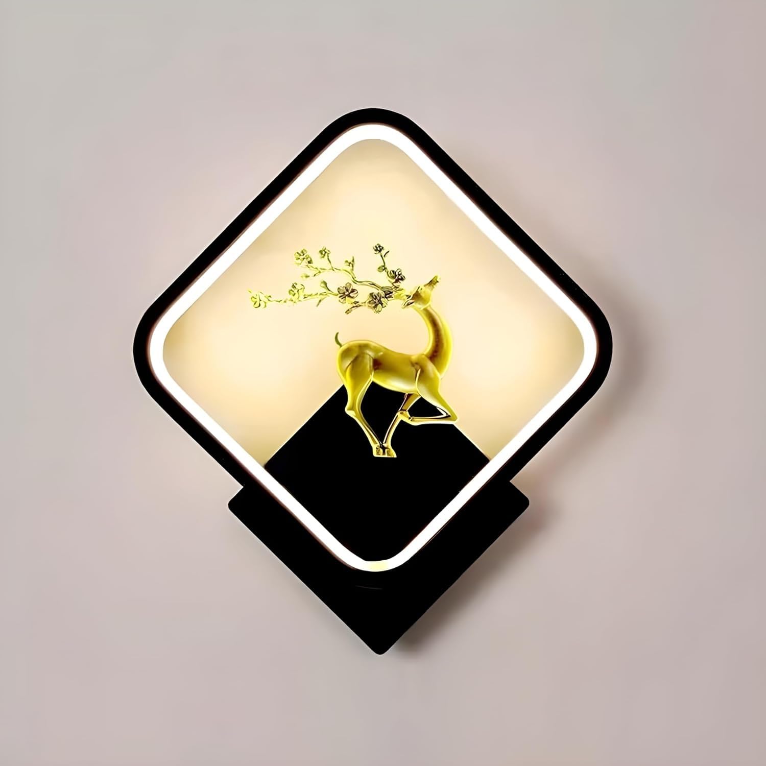 Homeluxe Modern Wall Lights Living Room LED Sconce, Decorative Indoor Wall Lamp with Artistic Deer Design, Ambient Light Fixture for Home, Hallway, Bedroom (3000k-6000k)