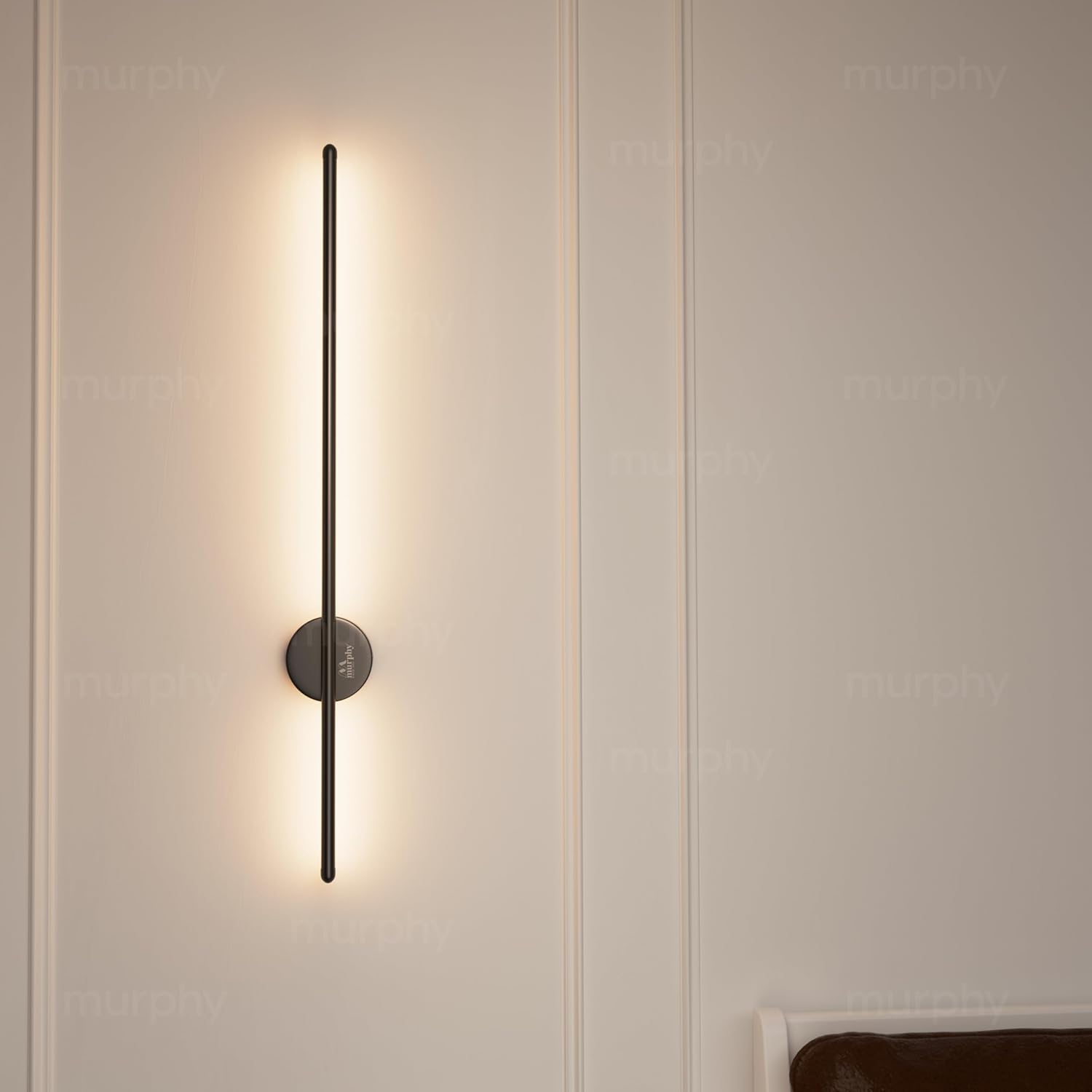 Murphy LED Wall Highlighter – Modern Aluminum Sconce, 3-in-1 Colour Changing –Wall Light, Sleek Black Finish – Easy Install, 2-Year Warranty-Pack of 1