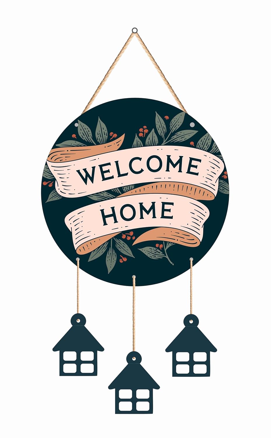 SAF paintings Welcome Home Mdf Wooden Wall Hanging Home Decor Plates, wall painting, wall hanging For home decoaration, office, living room, wall decoration WHWH-224