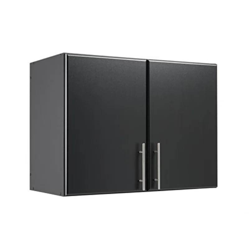 SPYDER CRAFT Engineered Wood Matte Finish EA121 Wall Mounted Kitchen Cabinet Multi-Purpose Cabinet for Kitchen| Pantry and Bathroom Organizer Color: Black || Assembly -DIY (Do-It-Yourself)