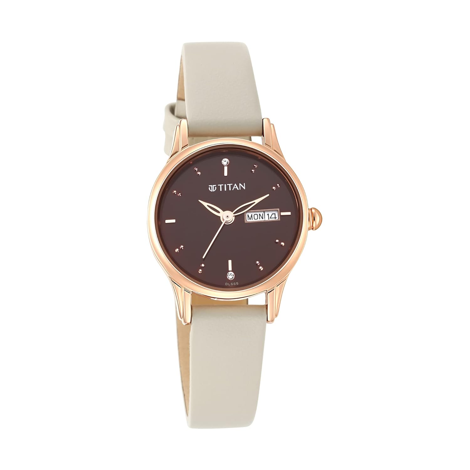 Titan Analog Brown Dial Women’s Watch-2656WL01