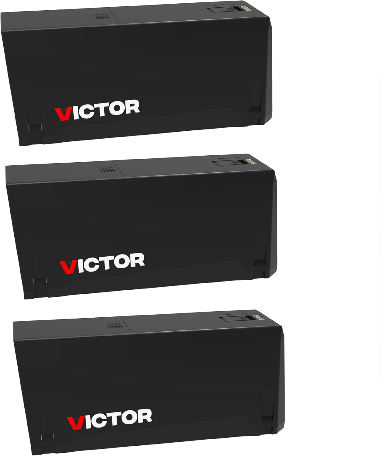 Victor M241BSR-3 Indoor Electronic Rat Trap, Humane Electric Rat Traps Indoor for Home, No Touch, No See Traps, Pack of 3